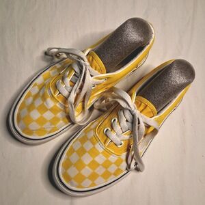 Vans Era Checkerboard Yellow White Low Top‎ Sneakers Shoes
